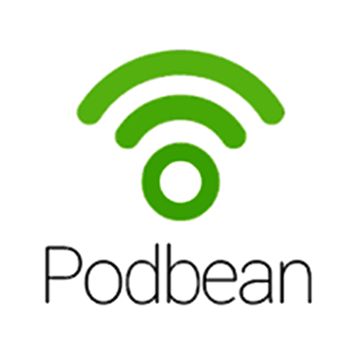 The logo for podbean in Footer #58.